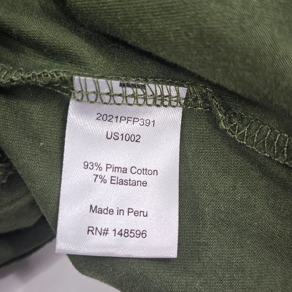 Universal Standard Geneva Green Asymmetrical Cotton Midi Dress Size 4XS/0 NWT - Picture 11 of 13